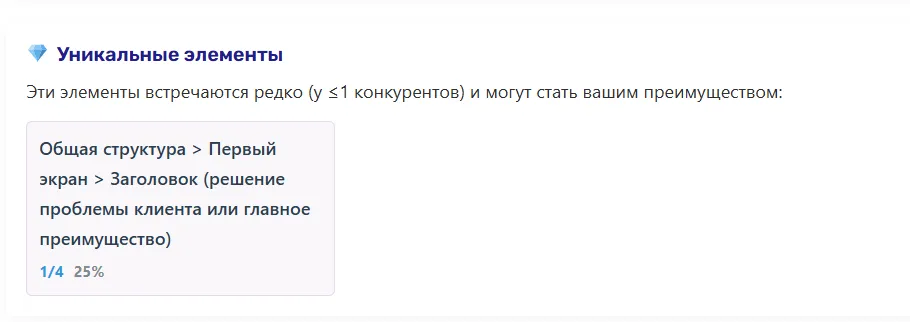 Элементы которые встречаются редко